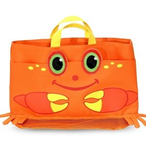 Melissa & Doug Sunny Patch Beach Tote Bag Crab Orange
